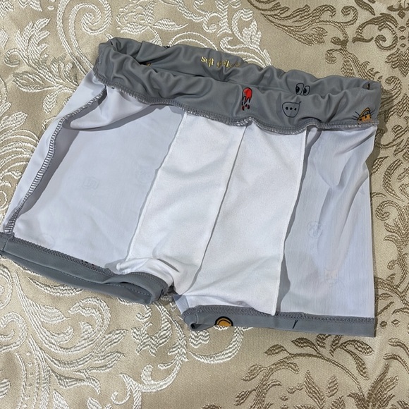 BOYS SOFT GALLERY DON SWIM TRUNK GRAY GRAFFITI FOOD FUN PRINT SIZE 6 - Picture 7 of 7